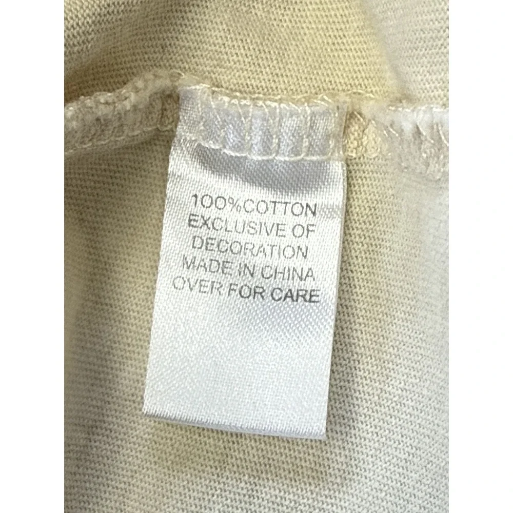 Pacsun Los Angeles Graphic Tee M Beige 100% Cotton Regular Fit Short City